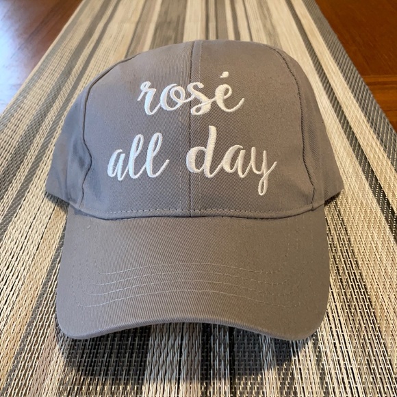 C.C Gray Rosé All Day Baseball Cap - Picture 1 of 6